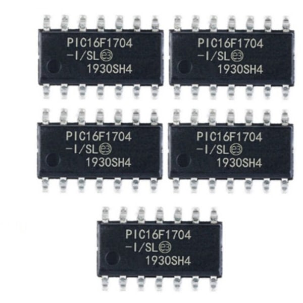 5 stk. PIC16F1704 PIC16F1704-I/SL SOP14 til S9 L3+ S17+ T17 U3 APW9 U12 Hashboard Reparation