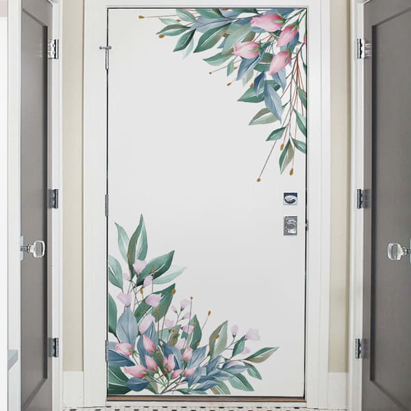 Blommor Väggdekaler för Vardagsrum Sovrum Väggdekor PVC-ark Väggdekaler Konst Murmålningar Affisch Heminredning