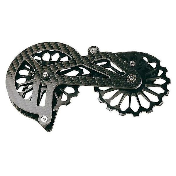 Växelförare Bakre Växel för Shimano 6700 6770 6800 6870 9000 9070 Kolfiber 17t Rulle Cykelväxelförare Röd