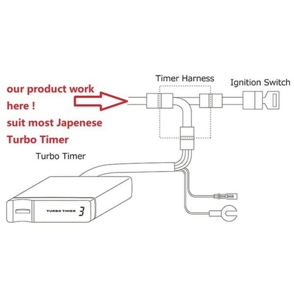 FT-2 Turbo Timer -johtosarja Forester Wagon Legacy -autoihin