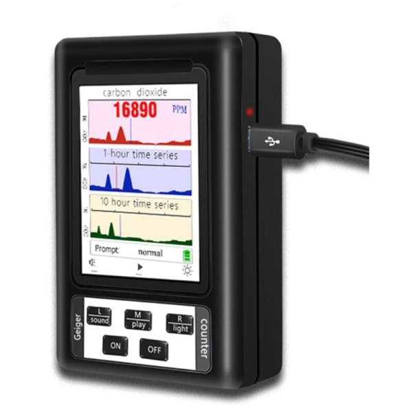 BR-11B Tæller Nuklear Detektor X-Ray γ-Ray β-Ray Detektor Realtid Kumulativ Gennemsnit Tilstand Tester Sort