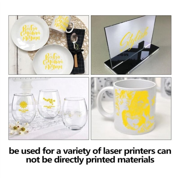 Lasergraveringspapper för märkning i färg, 15,3 tum x 10,4 tum lasergraveringspapper för fiberlasermärkning och gravering B