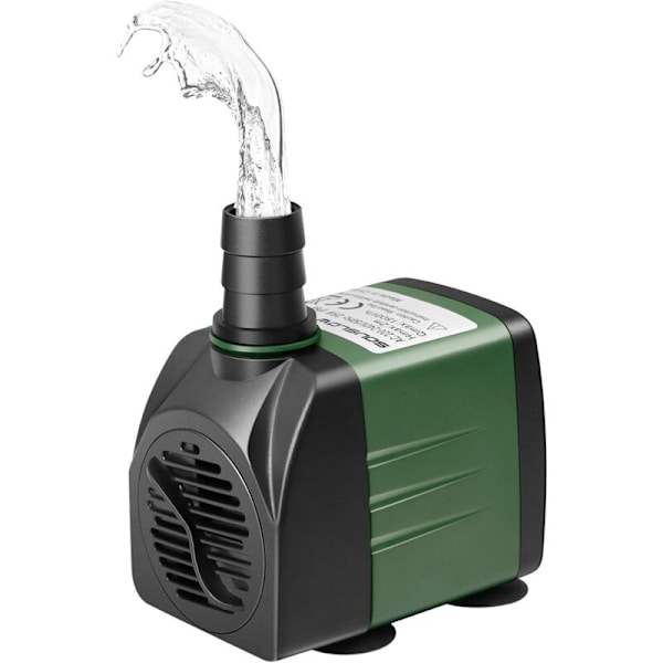 25W 1500L/h AC220-240V Nedsænkelig Vandpumpe med 2 Dyserne til Akvarium Dam Have Springvand Hydroponisk System