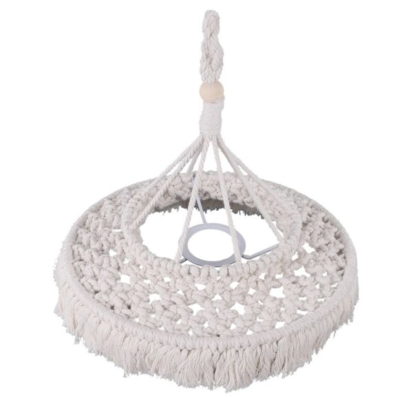 Macrame-lampeskærm Boho hængende pendellampeovertræk Moderne kontor soveværelse stue børneværelse bohemeindretning
