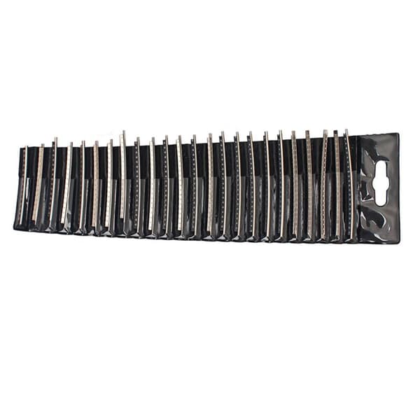72 st. Rostfritt Stål Gitarr Pickguard 24 Band Greppbräda 2,7 mm för Akustisk