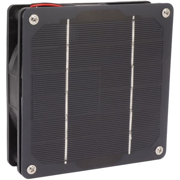 5W Solpanelventilator Energibesparende Monokrystallinsk Solpanelventilator til Kyllingehus Skur Dyrehus DC12V