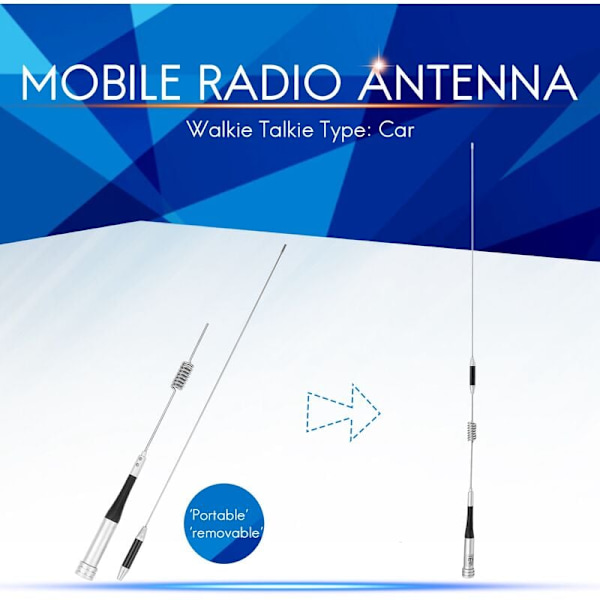 Diamond SG-M507 144/430MHz kaksoiskaistainen korkeavahvistuksinen matkapuhelinantenni 2.15dBi/5.2dBi Yaesu BaoFeng TYT WouXun QYT autoradioille