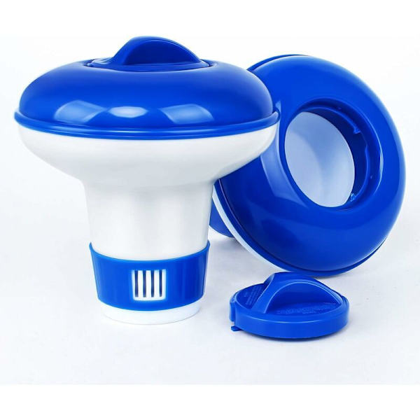 2 st doseringsflottör Klor doseringsflottör Simbassäng Dispenser Automatisk kemisk flottör