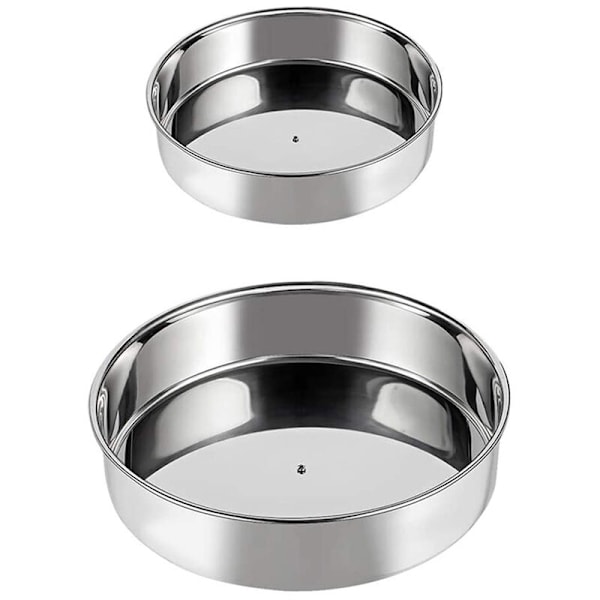 Slö organisatör för köksförvaring, roterande förvaring för burkar eller kryddor, multifunktionell kylförvaring - 2-pack