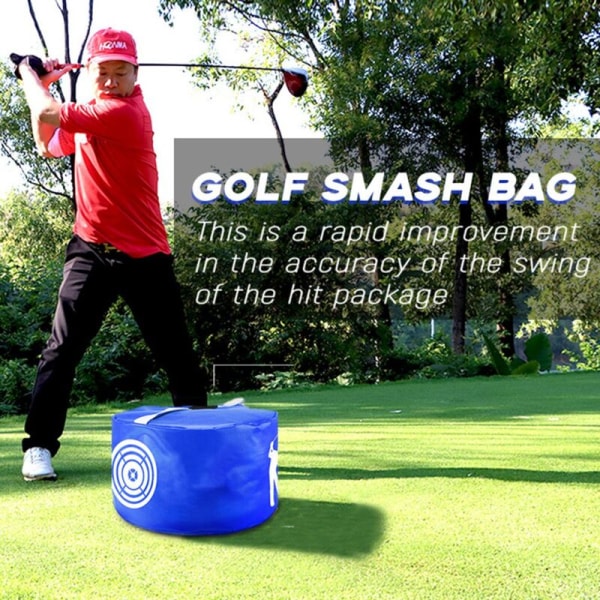 Golf-iskun voima Smash Bag -lyöntipussi - Swing-harjoitteluvälineet - Iskun swing-harjoittelija - Golf-swing-harjoituspussi, punainen