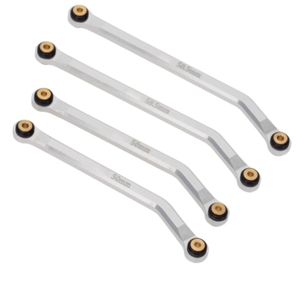CNC-jyrsityt alumiiniset korkean maavaran alustan linkit Axial SCX24 AXI00001 C10 AXI00002 AXI00006 1/24 RC-auton osiin, 3