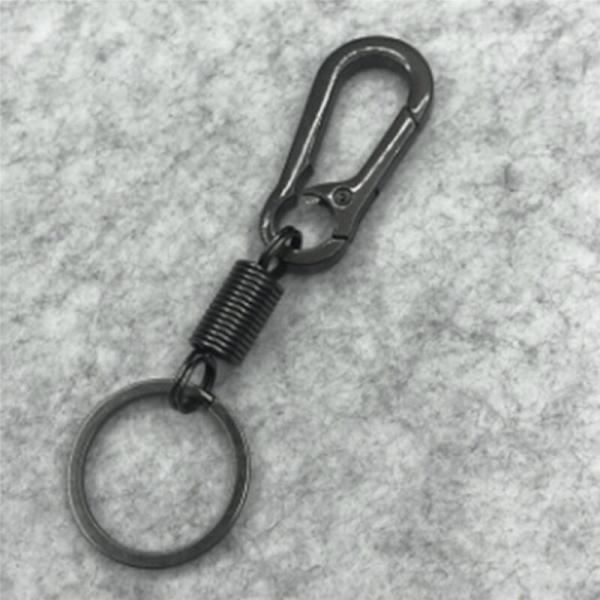 20X Business Størrelse Heavy Duty Spring Karabinhage Nøglering, Sort