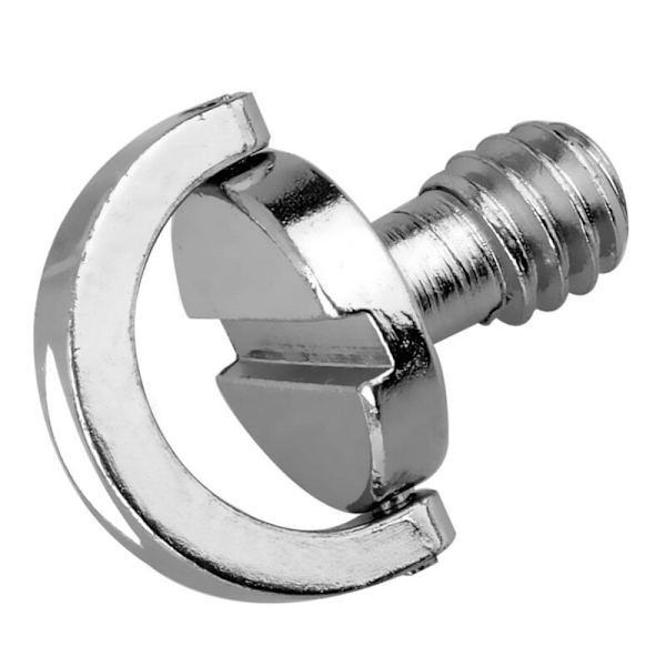 5-pack 1/4 tum D-ring QR-axelutlösningsplatta Fästskruvar Kulhuvud Stabilisatorfäste för QR-platta Monopod Stativ DSLR-kamera