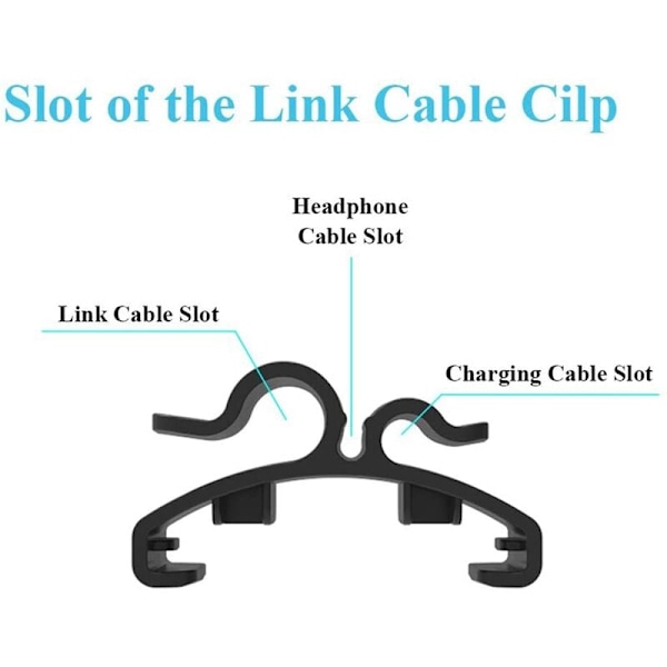 2 stk. datakabelorganisator ledningsholderklips for Virtual Reality Headset for Link