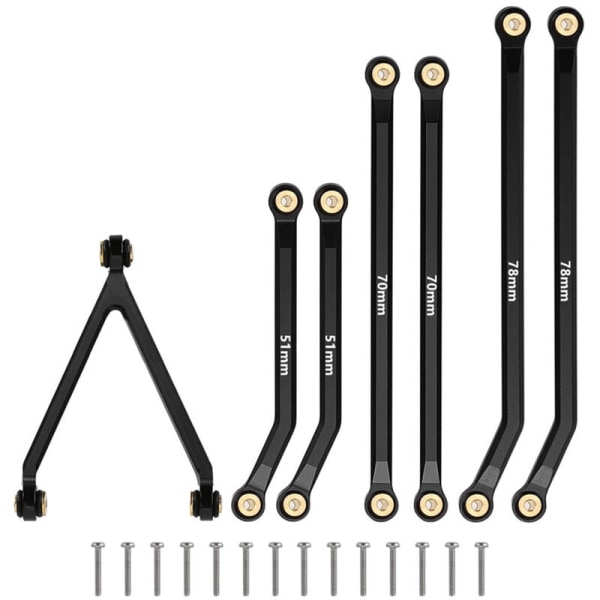 CNC Høy klaring chassis lenke stenger for 1/24 fjernkontroll Crawler bil Axial SCX24 AXI00005 oppgraderinger deler