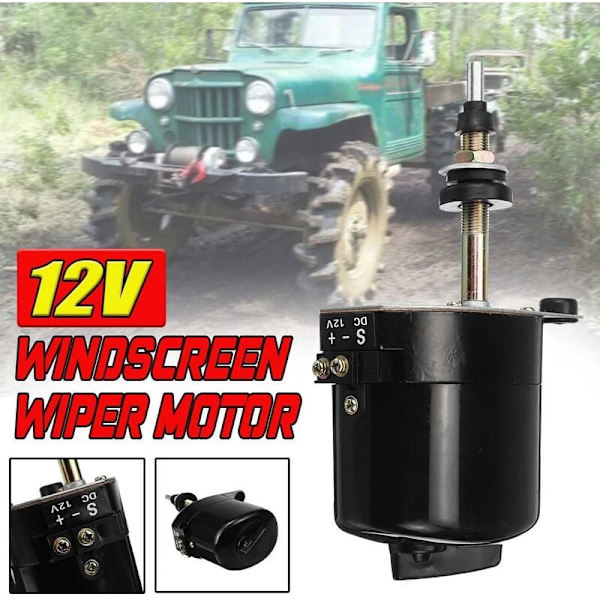 Viskermotor, 12V Bil Auto Viskermotor for Willys Jeep Traktor 01287358 7731000001