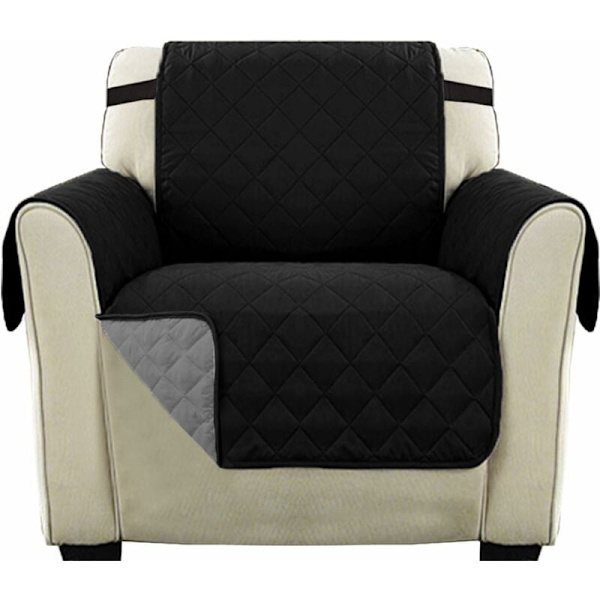 Sofa Betræk 1-Sæders Stol Betræk Sofa Betræk til Kæledyr Vendbar Sofa Slipcover Beskytter Vandafvisende, 2\" Bred Elastisk Rem, Maskinvaskbar