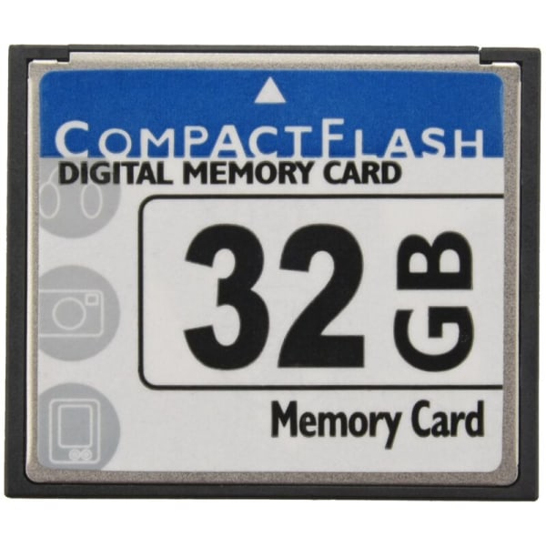Ammattimainen 32 Gt:n Compact Flash -muistikortti (valkoinen ja sininen)