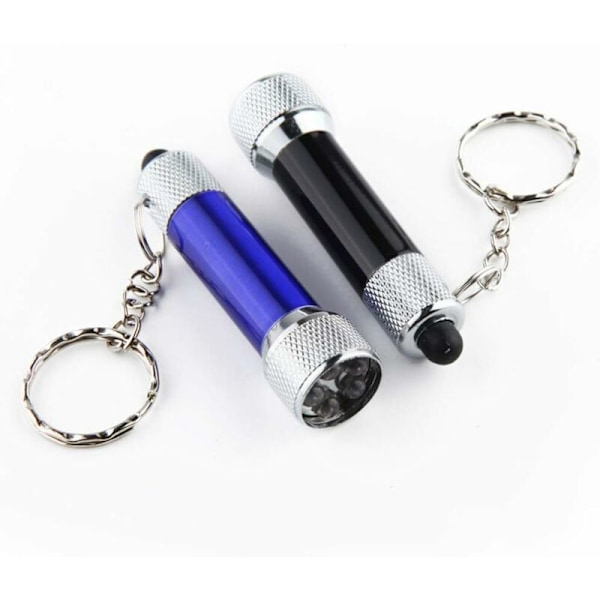 10 stk Nøkkelring Lommelykt Bærbar Mini Lommelykt Nøkkelring LED Lampe for Vandring Camping Reise