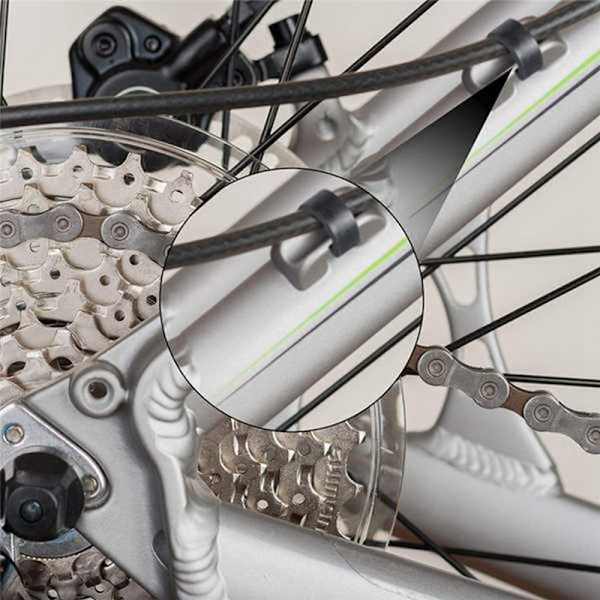 200 st C-klämmor för cykel, kabelklämmor, broms, växelsystem, för landsvägscyklar