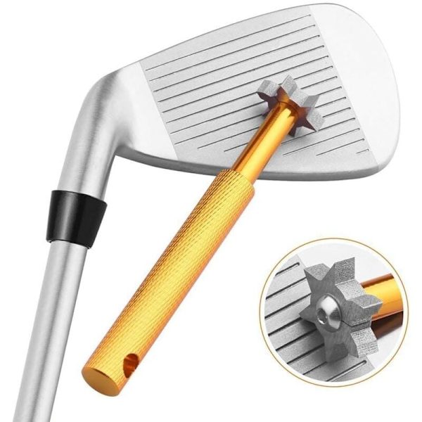 Golf-puhdistus Golf-maila/Golf-puhdistin - Terotusväline kaikentyyppisille metalleille ja urille - Golf-mailanpuhdistin U- ja V-urille - Optimaalinen takakierre ja