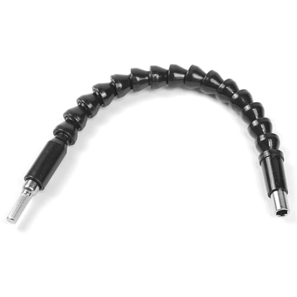 Universal fleksibel aksel elektrisk drill forbindelsesaksel bøyende forlengelsesstang (svart fleksibel aksel 300 mm)