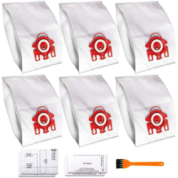 6 kappaletta yhteensopivaa korvaavaa sarjaa AirClean 3D Efficiency Dust Bag FJM -imurille korvaa osan 10123220