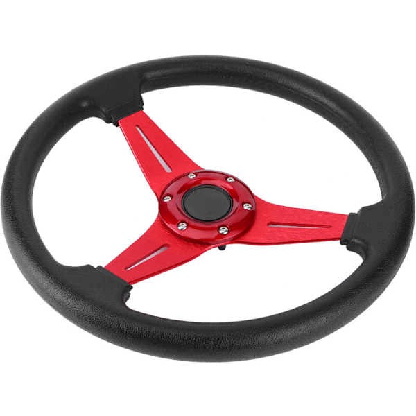 350mm/14 tommer Racing Bil Drifting Ratstyre Udskiftning Universal Modificeret Tilbehør Rød