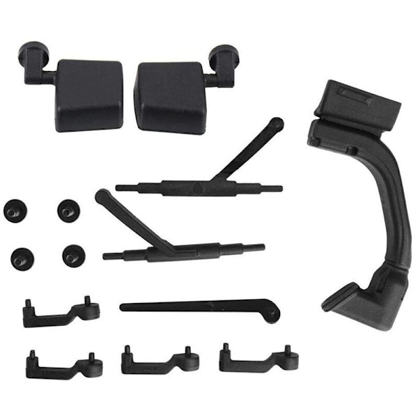 RC Car Door Handle Kit Wiper Mirror Set for 1/10 Axial 313mm Body Shell Upgrade Part Accessory