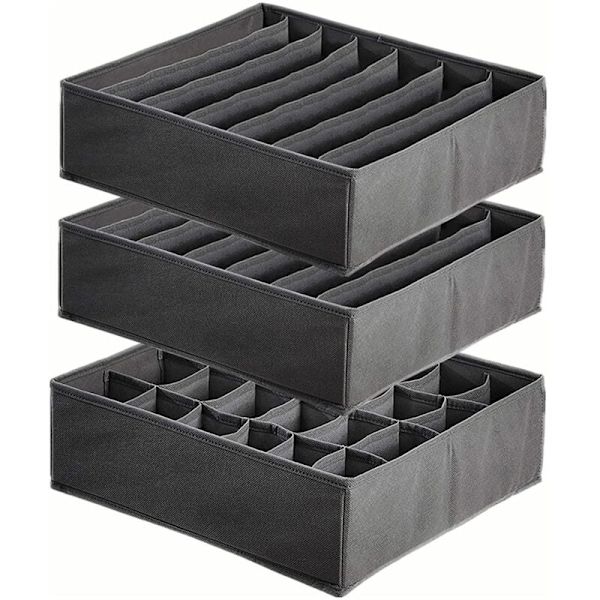 Sammenleggbar skuffarrangør for undertøy, sokkeoppbevaringsbokser, skuffarrangør for oppbevaring, skillevegg, hjem sovesal