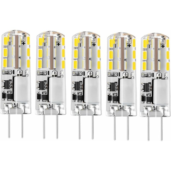Pakke G4 LED Pære 12V Dagslys Hvid 6000K 1,5W AC/DC 12V Halogen Udskiftning 20W G4 Sockel Bi-Pin Type JC Ikke-Dæmpbar Energibesparende Pære HIASDFLS