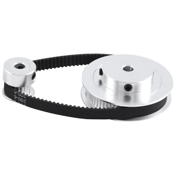 GT2 -ajoitushihnan hihnapyörä 60 hammasta 20 5 mm:n pienennys 1:3 Leveys 6 mm 3D-tulostimen tarvikkeille D101 D11 D110 Valkoinen etikettipainatuspaperi Nimen tarra Liima