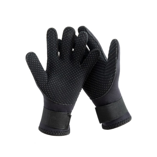 Nye 3MM dykkerhandsker slidbestandige dykkerhandsker sorte varme handsker (S)