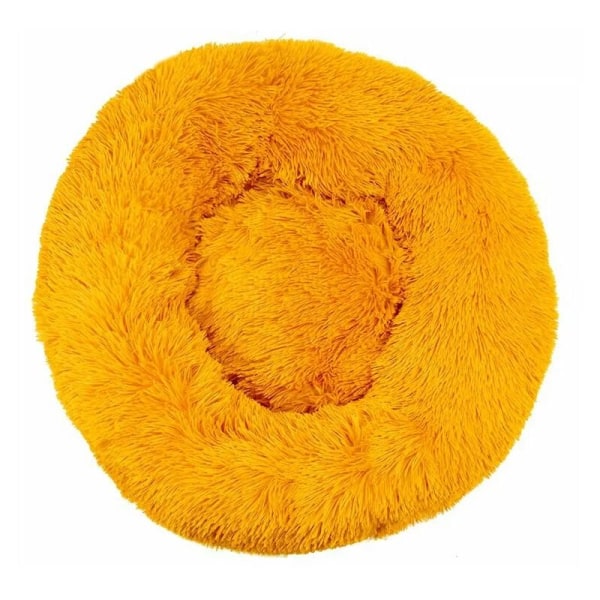 Cat Bed, Fluffy Cushion, Soft Washable for Cats Dogs (Golden Yellow, 40 cm), Sunny