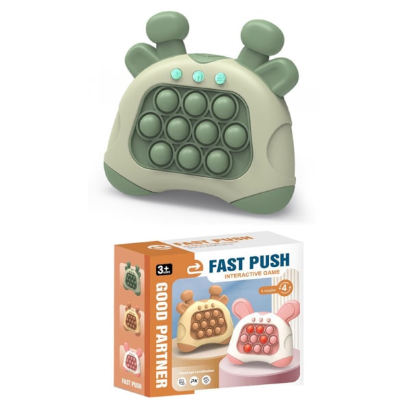 Push and push-leksak med lätt, bubble push-spel, fickspel för barn, coolt fickspel för barn och vuxna, grönt