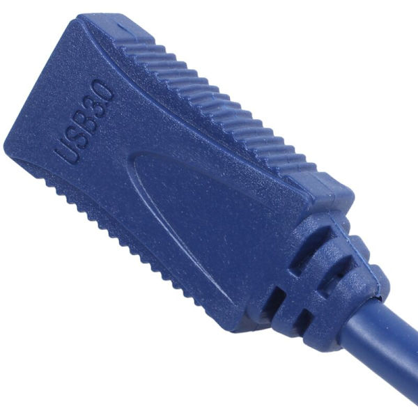 Blå USB 3.0 hane till M/F typ A anslutningskabel förlängningskabel 30cm
