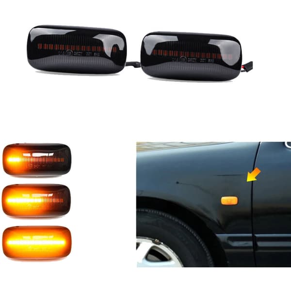 Dynamiske LED-sidemarkør blinklys til Almera N15 Cefiro A32 1995-2000