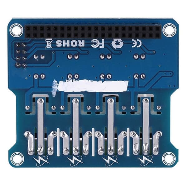 RPi 6-kanals relékontrollpanel modulutvidelseskort for 3 2 A+B+2B 3B