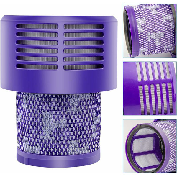 LabTEC 4-pack V10-filter för Dyson dammsugare, 4-pack ersättningsfilter för Dyson dammsugare V10, V10 Absolute, V10 Animal, V10 Motorhead