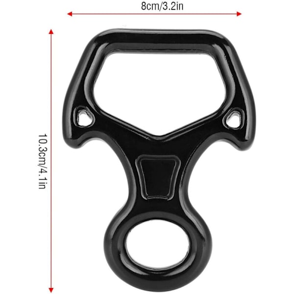Klätterrepellering Ring 25KN Figur 8 Repellering Ring Klättring Räddningsutrustning för Nedstigning, Rappellering