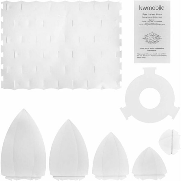 Lysekrone - Lotus design lampe - Skjerm for montering - IQ taklampe - Sett med kabel takfeste