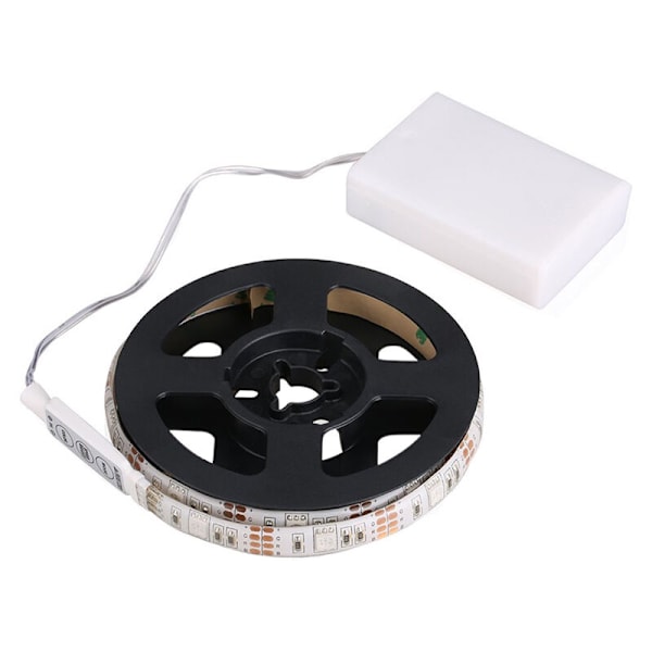 RGB Flexibla LED-ljusremsa Vattentät IP65 15 LED:ar DC5V med Batteridriven Styrenhet, LED-remsa, Ljusremsor för TV-Skåp Cykelaktiviteter Dekoration
