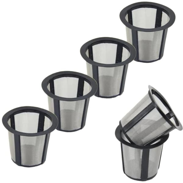 8 stk gjenbrukbare kaffefiltersett erstatningsfilter for filterhus passer til B30 B40 B50 B60 B70 B75-serien