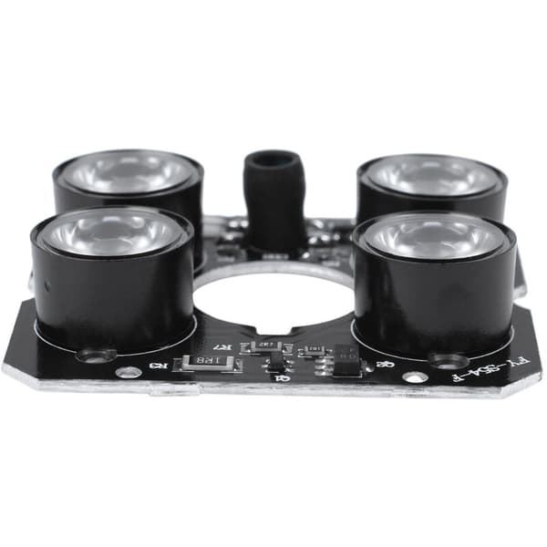 4 IR-array LED infrarød spot LED-kort 4x IR for nattsyn CCTV-kameraer (52 mm diameter)