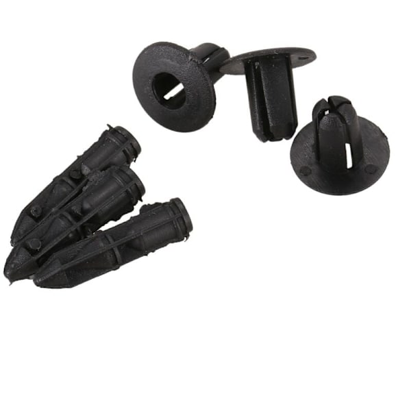6mm x 12mm Plastnitar Bil Push Clips 50 Stycken