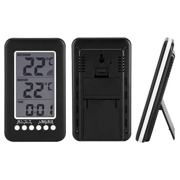 Inomhus termometer, stor digital LCD-termometer temperaturmätare övervakningsrum termometer sändare mätare