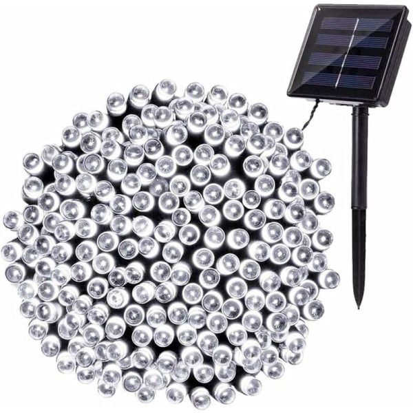 Utendørs solcelledlysslynge, 22M 200 LED vanntett solcelledlysslynge for jul 8 moduser dekorative for hage uteplass trær gjer hjemmefest bryllup