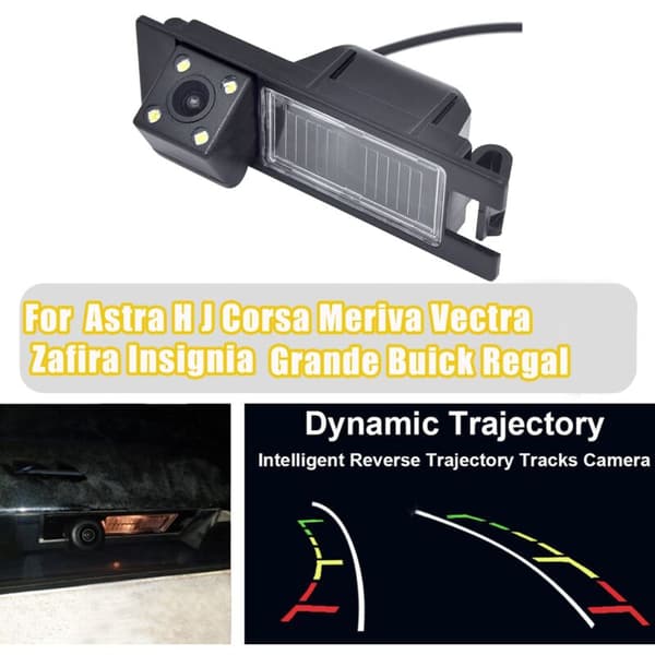4 LED dynamisk bana HD backkamera för H J Meriva