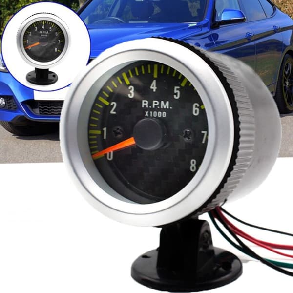 Biltålerometer Tacho Gauge 52Mm Universal 12VLED Hastighetsmåler