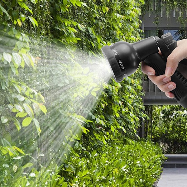 8-funktioners ABS vandpistol egnet til vanding af blomster, bilvask, kunstvanding og andre scener